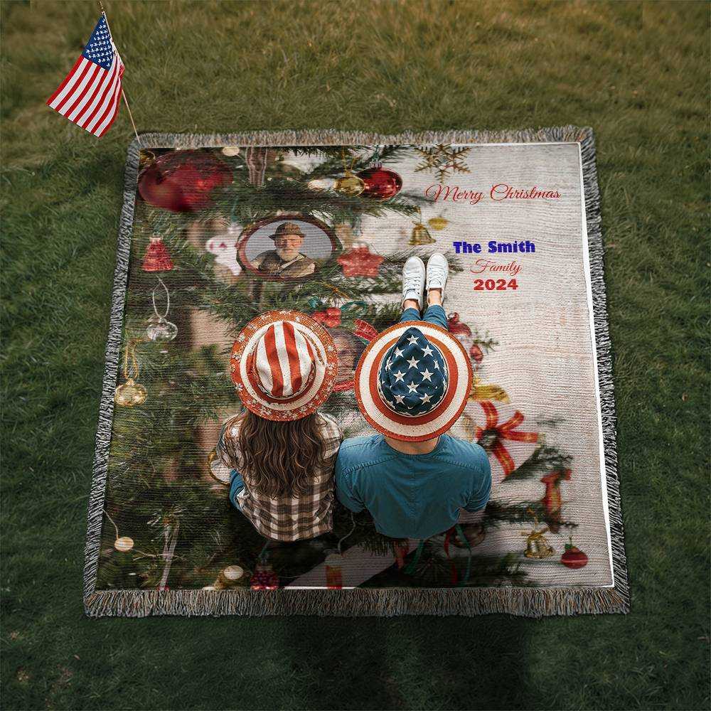 personalized christmas blanket