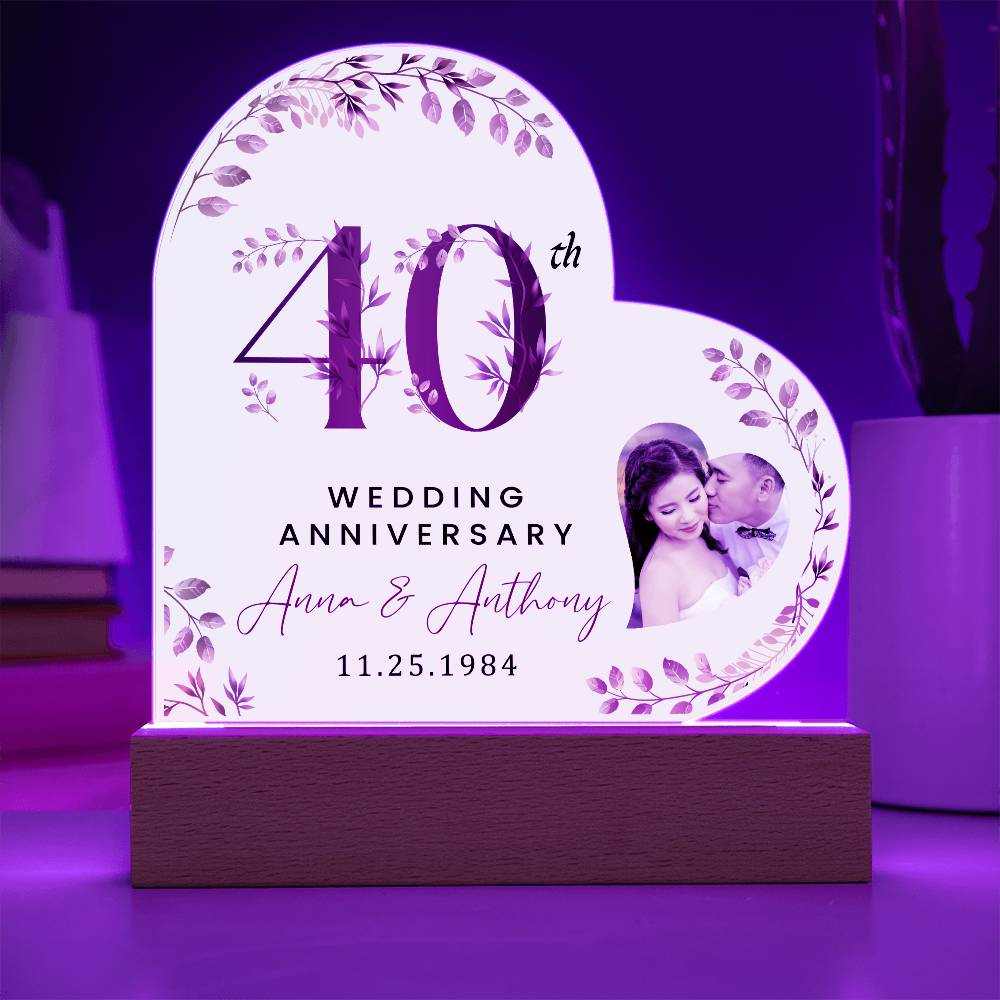 Personalized Acrylic Heart Plaque