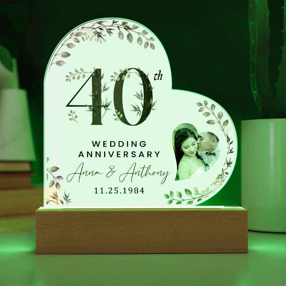 Personalized Acrylic Heart Plaque