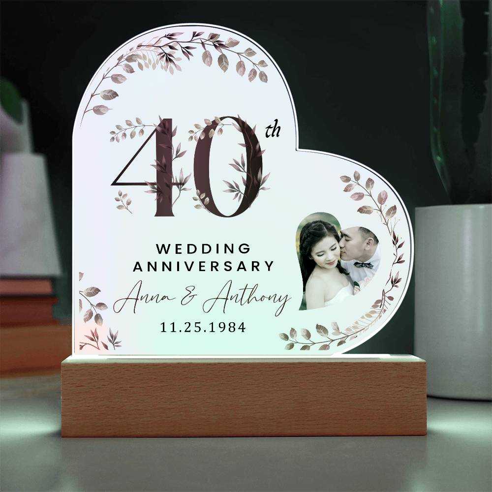 Personalized Acrylic Heart Plaque