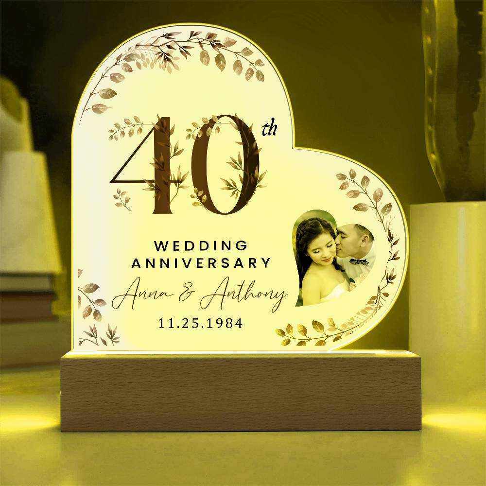 Personalized Acrylic Heart Plaque