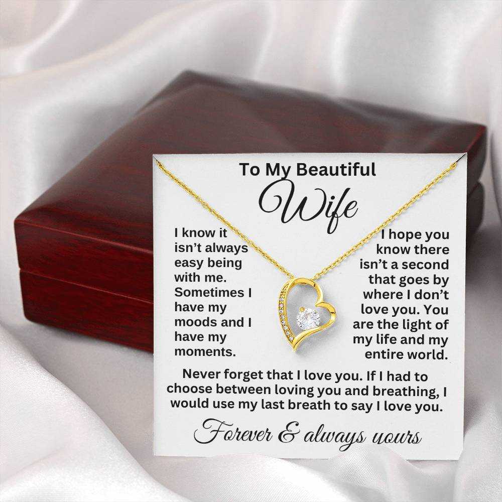 Beautiful Wife Necklace - Heart Pendant