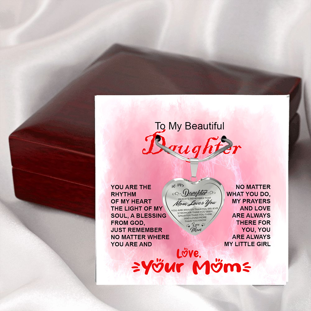 To My Daughter, always remember Mom Loves You - STM121 - Real Gifts Of Love