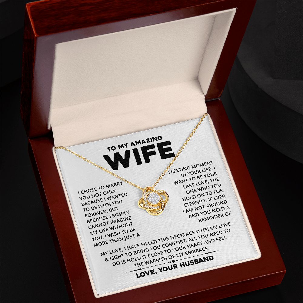 [Almost Sold Out] Wife - Cannot Imaging My Life Without You - Necklace - Real Gifts Of Love