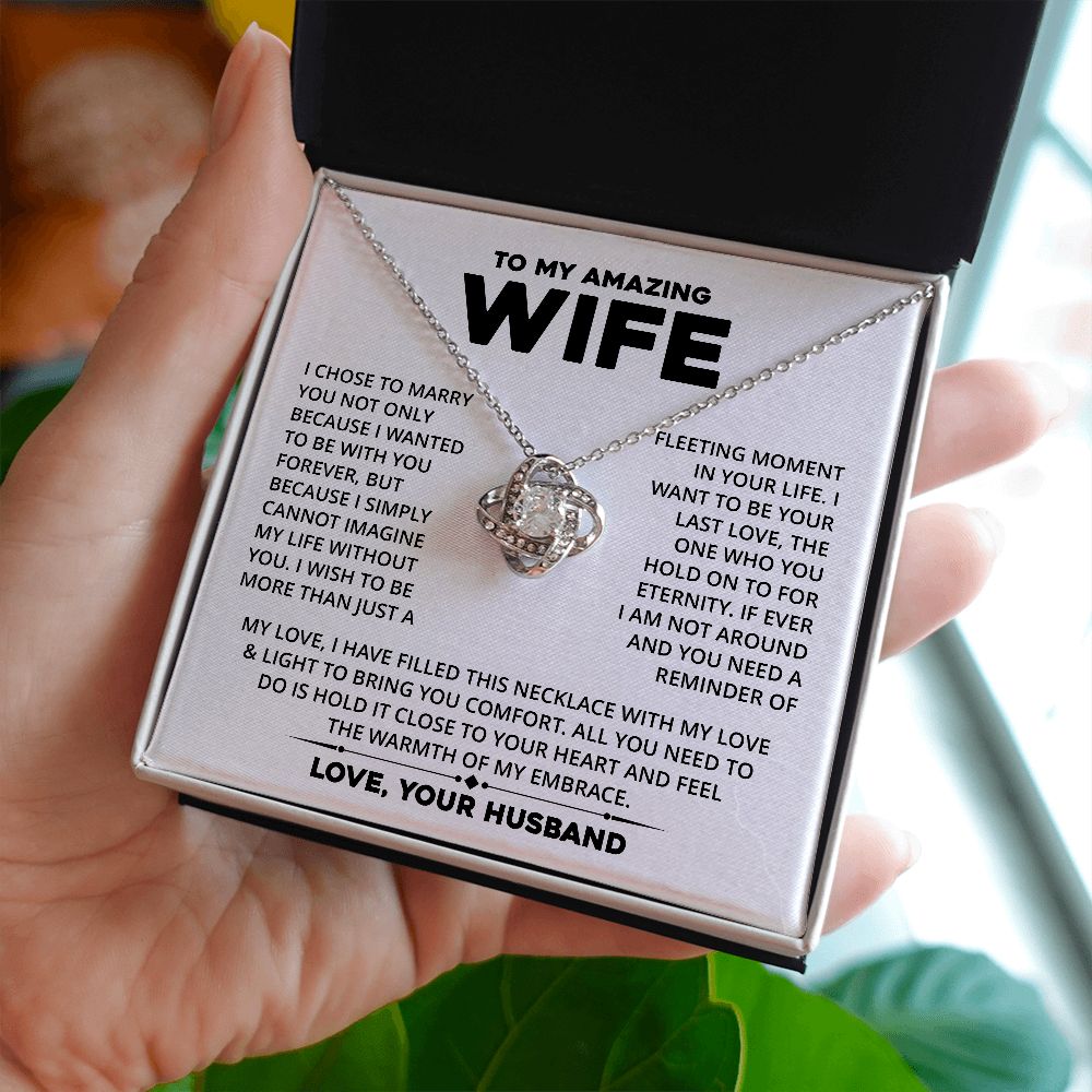 [Almost Sold Out] Wife - Cannot Imaging My Life Without You - Necklace - Real Gifts Of Love