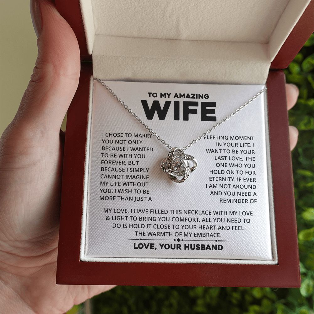 [Almost Sold Out] Wife - Cannot Imaging My Life Without You - Necklace - Quincy - Real Gifts Of Love