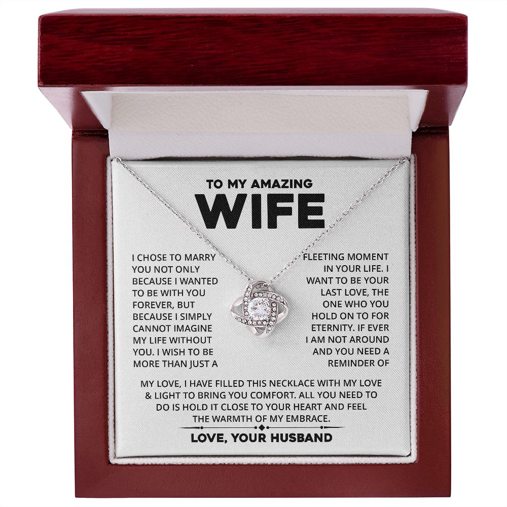 [Almost Sold Out] Wife - Cannot Imaging My Life Without You - Necklace - Quincy - Real Gifts Of Love