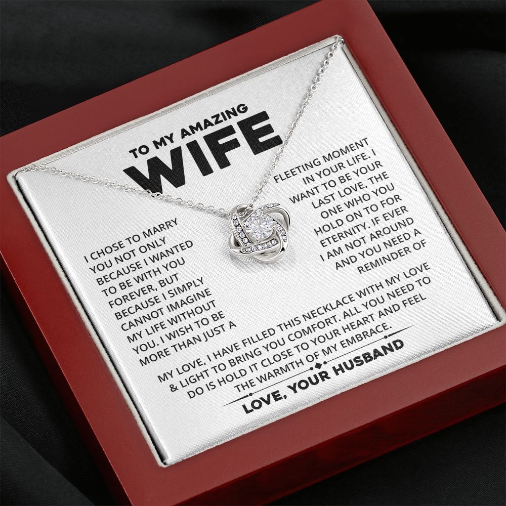 [Almost Sold Out] Wife - Cannot Imaging My Life Without You - Necklace - Quincy - Real Gifts Of Love