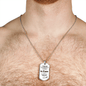 Dog Tag Necklace for Dad. Dad You Are My Hero. - Real Gifts Of Love