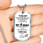 Dog Tag Necklace for Dad. Dad You Are My Hero. - Real Gifts Of Love