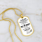 Dog Tag Necklace for Dad. Dad You Are My Hero. - Real Gifts Of Love