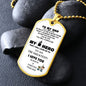 Dog Tag Necklace for Dad. Dad You Are My Hero. - Real Gifts Of Love