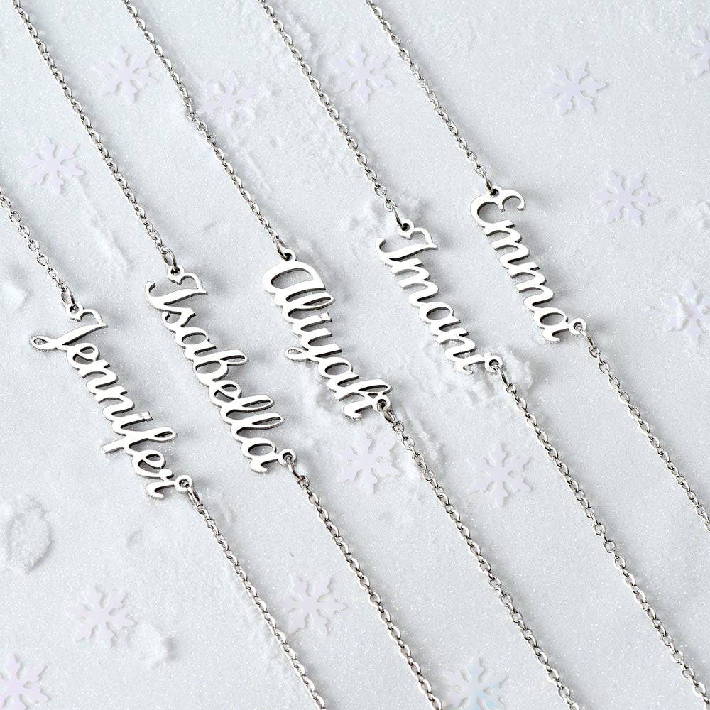 Personalized Name Necklace to my soulmate, you are my everything