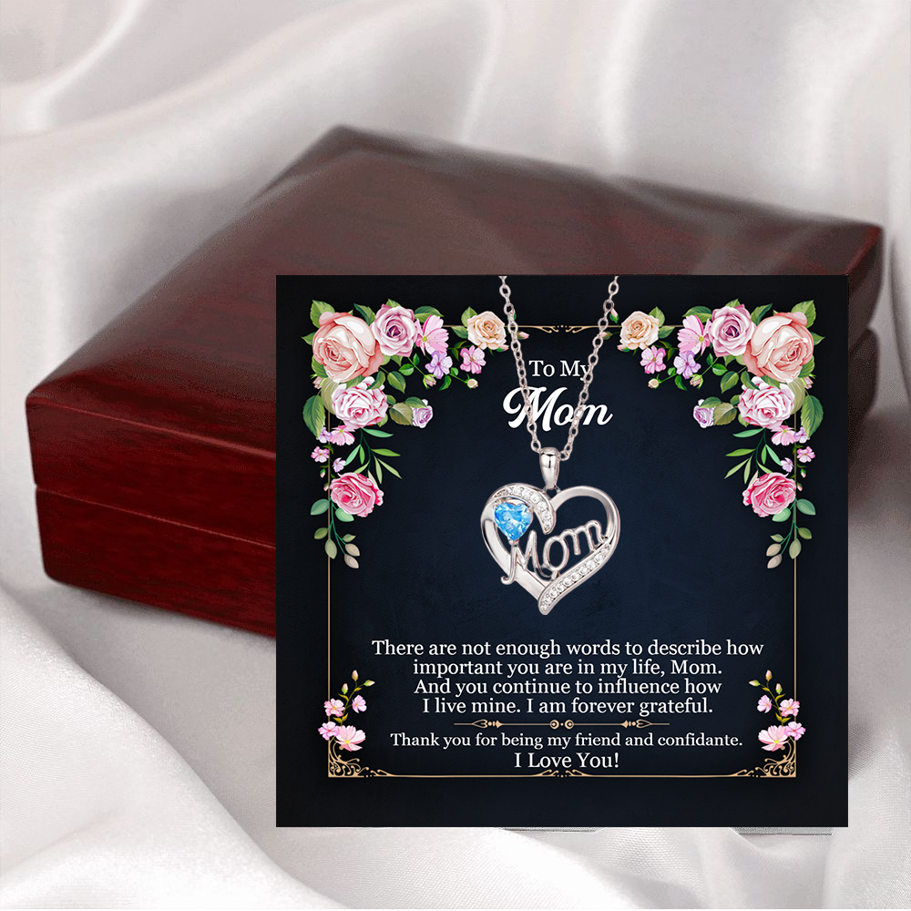 Write your own word - To my Mom - and choose your favorite jewelry for her. Gift from Son or Daughter