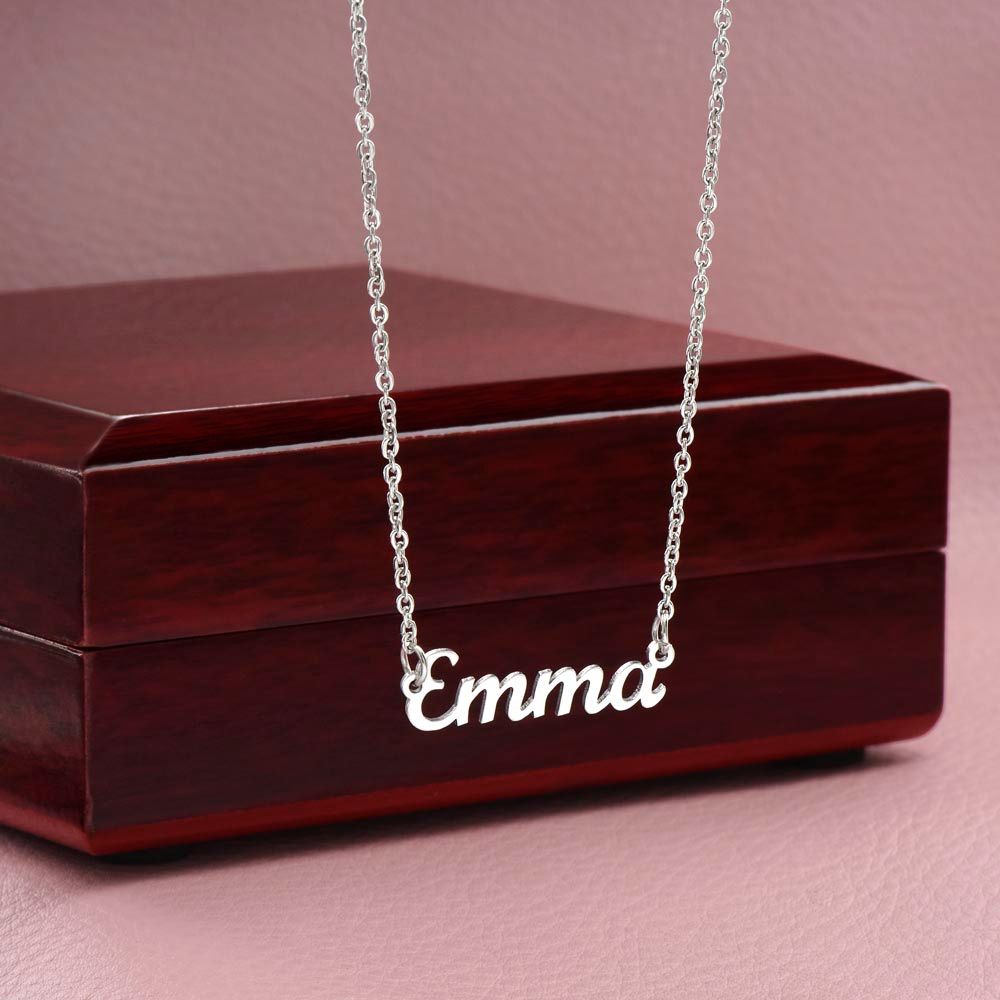 Daughter - Name Necklace - The Rhythm of my heart - Real Gifts Of Love