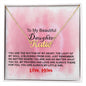 Daughter - Name Necklace - The Rhythm of my heart - Real Gifts Of Love