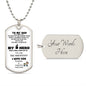Dog Tag Necklace for Dad. Dad You Are My Hero. - Real Gifts Of Love