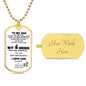 Dog Tag Necklace for Dad. Dad You Are My Hero. - Real Gifts Of Love