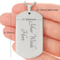 Dog Tag Necklace for Dad. Dad You Are My Hero. - Real Gifts Of Love