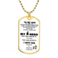 Dog Tag Necklace for Dad. Dad You Are My Hero. - Real Gifts Of Love