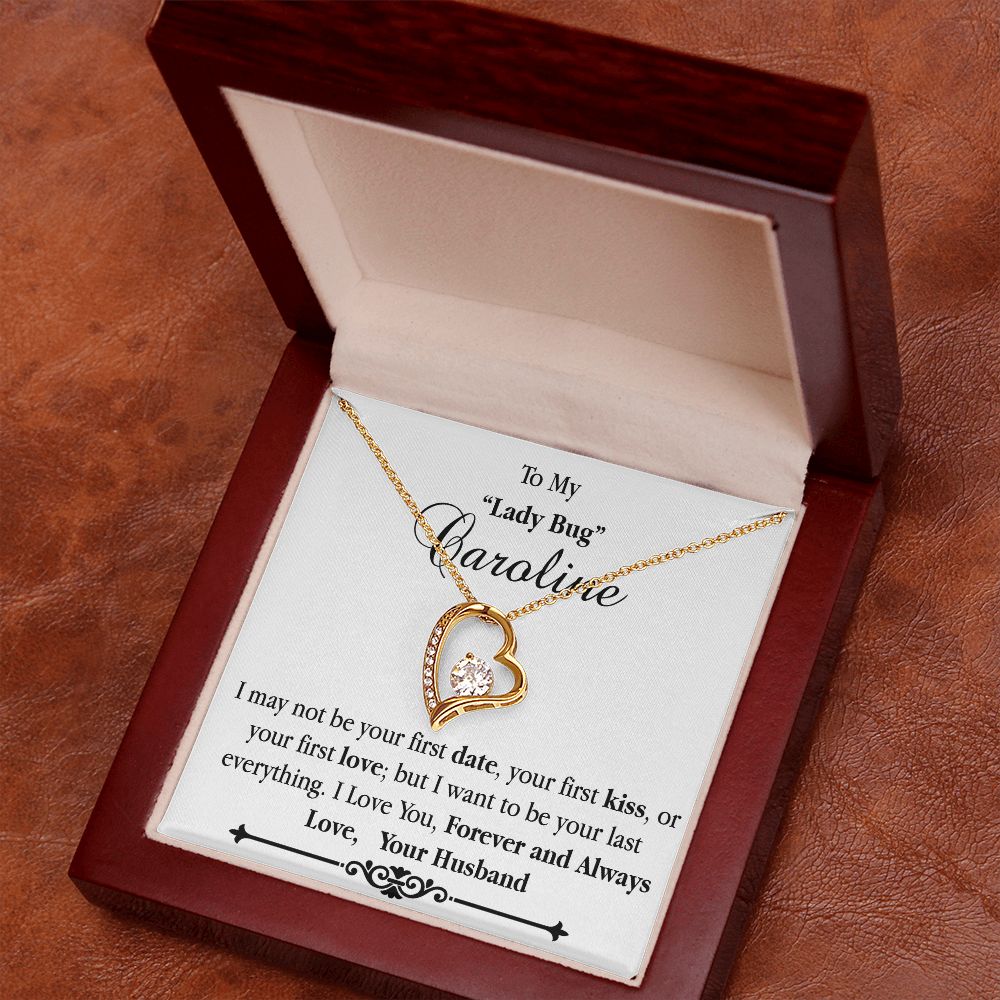 Forever Love Necklace - Personalized Nickname + Your Name - Not your First Date ... - Real Gifts Of Love