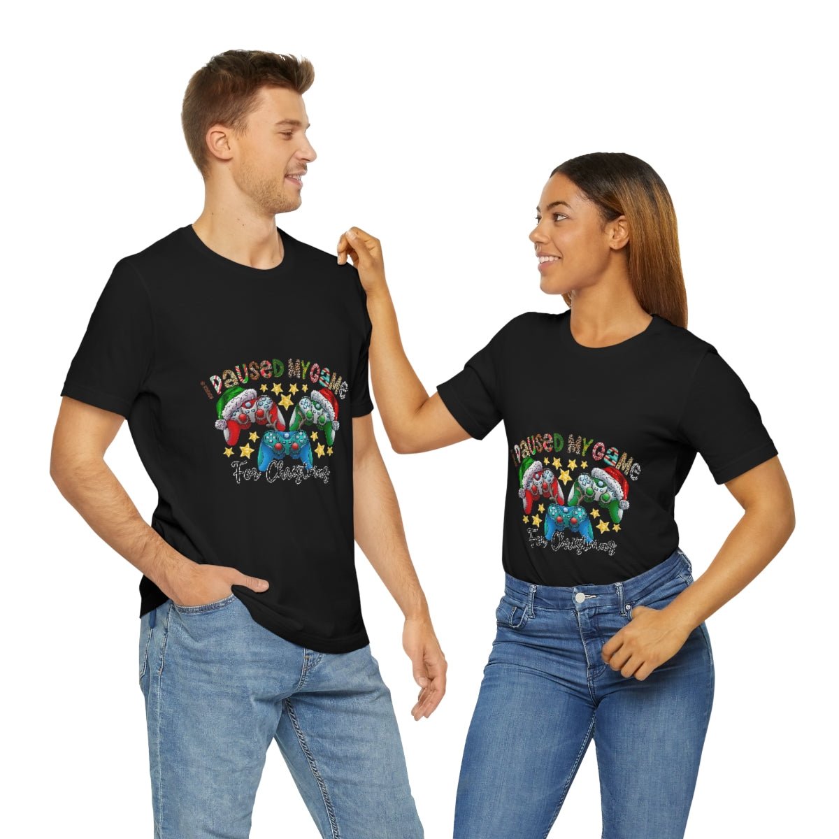 I paused my game for Christmas - Unisex Jersey Short Sleeve Tee - Real Gifts Of Love