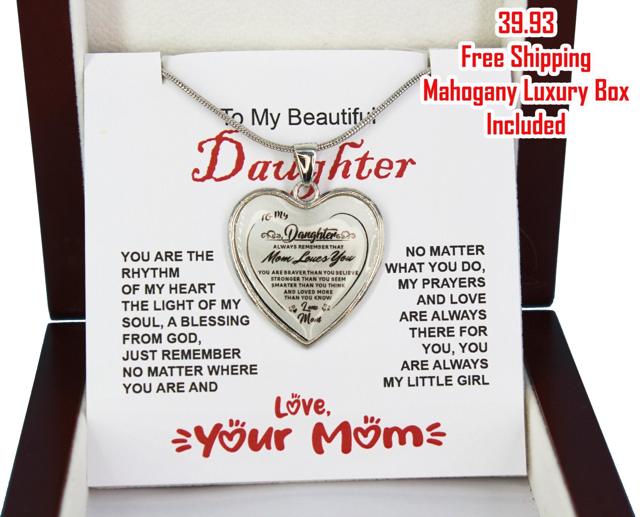 To my beautiful Daughter, you are braver than you think ... Mahogany Box Included – Quincy - Real Gifts Of Love