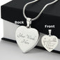 To my daughter - Never forget that I love you Engrave heart shape Necklace - Real Gifts Of Love