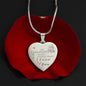 To my daughter - Never forget that I love you Engrave heart shape Necklace - Real Gifts Of Love