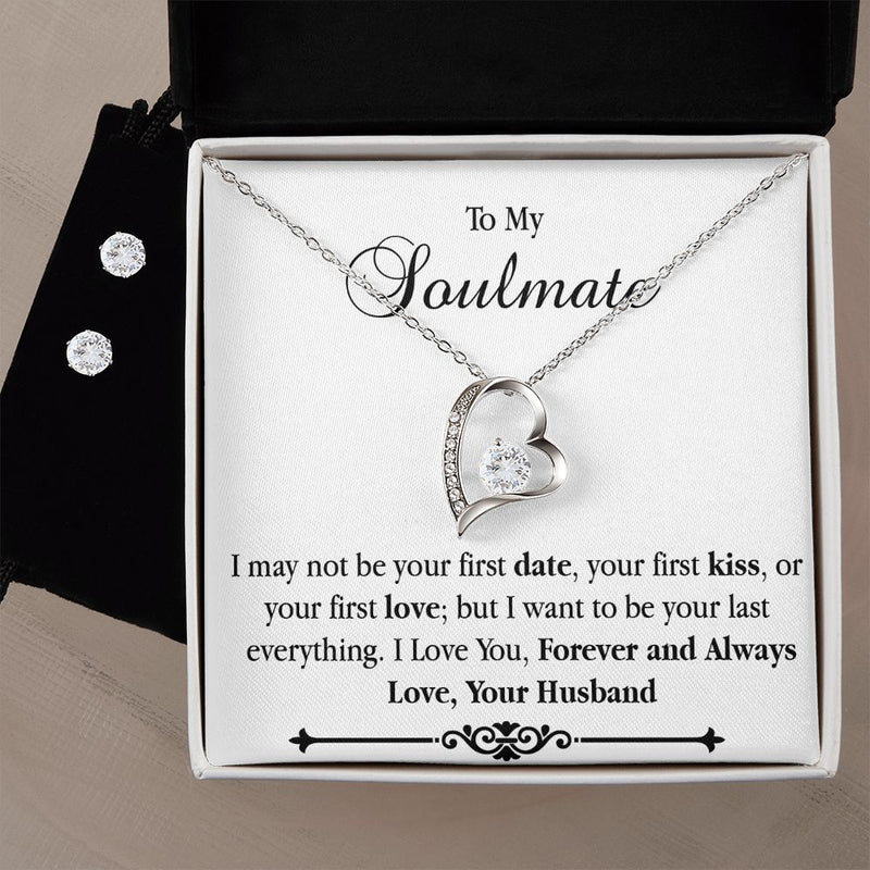 Personalized Name Necklace To My Soulmate First Date First Love Your Last  Everything Girlfriend Love Necklace