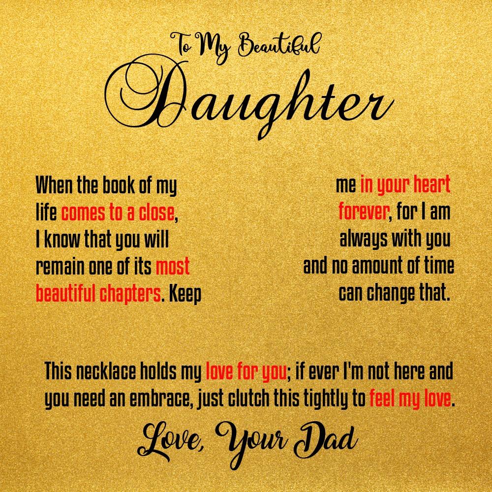 MESSAGE FOR DAUGHTER: - Real Gifts Of Love